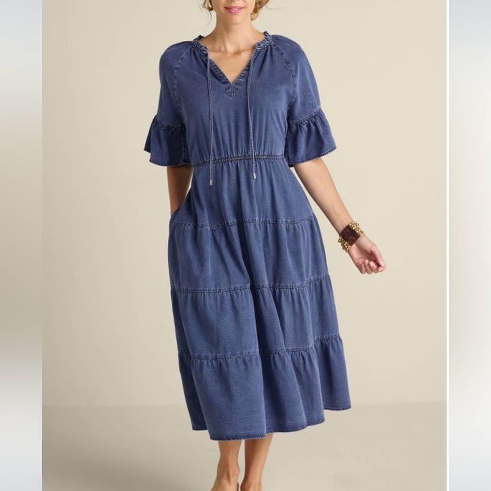 Jessanne Tencel Midi Dress Size PS